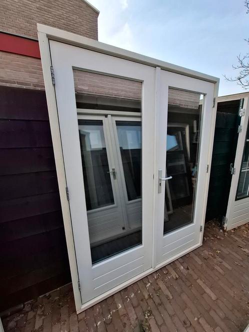 Openslaande tuindeuren dubbel glas deuren terrasdeuren pui, Doe-het-zelf en Verbouw, Kozijnen en Schuifpuien, Zo goed als nieuw