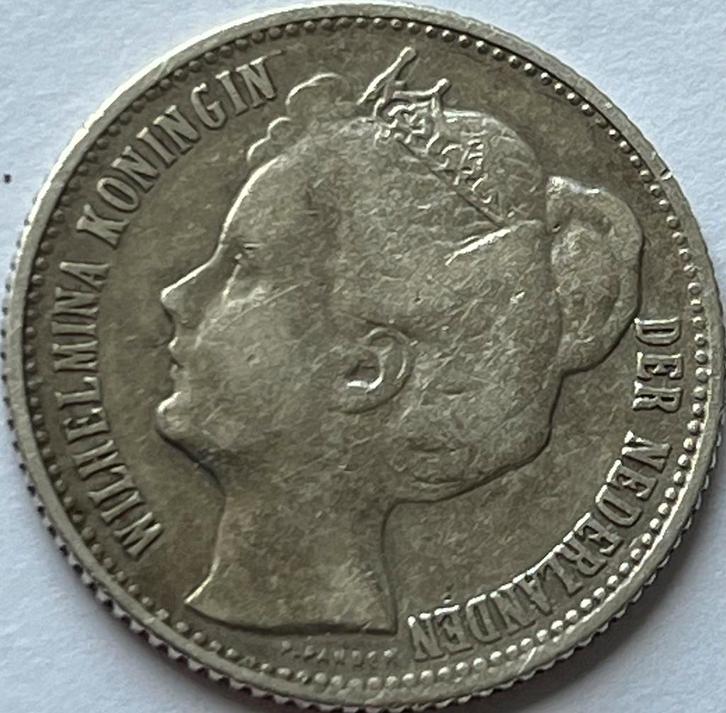 zilveren halve gulden 1904, Postzegels en Munten, Munten | Nederland, Losse munt, ½ gulden, Koningin Wilhelmina, Zilver, Ophalen of Verzenden