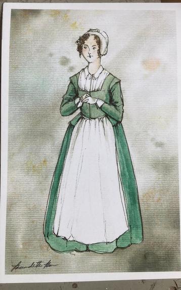 Kaarten van illustraties van CosTuber Bernadette Banner beschikbaar voor biedingen