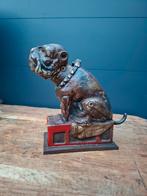 Bull Dog Bank spaarpot van Gietijzer., Ophalen of Verzenden