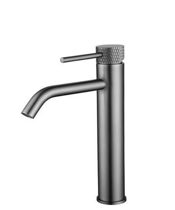 Nieuwe Wastafelkraan Wiesbaden Ribbd XL hoog Gunmetal beschikbaar voor biedingen