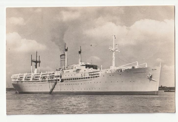 s.s. Zuiderkruis oude ansichtkaart, Verzamelen, Scheepvaart, Gebruikt, Kaart, Foto of Prent, Motorboot, Verzenden