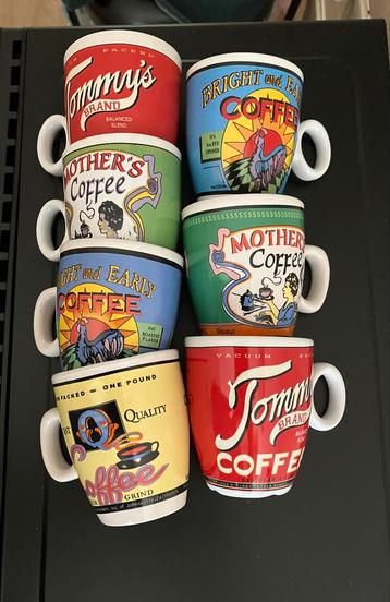 Siaki koffiemokken set van 7 KOFFIE kopjes ☕️ beschikbaar voor biedingen