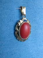 Antiek koraal hangertje in goud – ca. 1900, Sieraden, Tassen en Uiterlijk, Antieke sieraden, Ophalen of Verzenden, Goud, Hanger