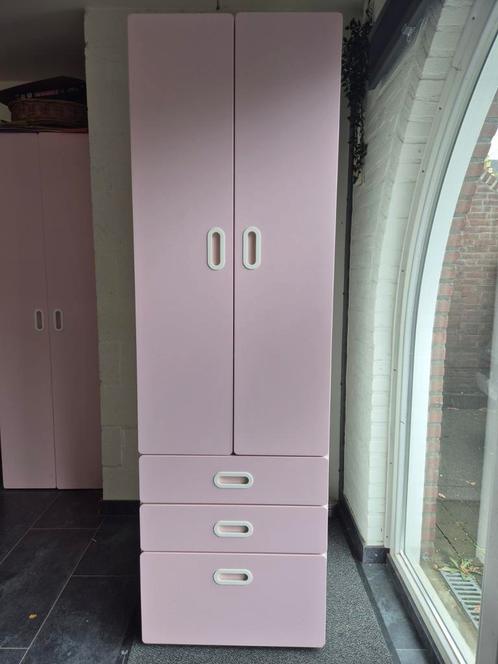 Kledingkast stuva roze, Kinderen en Baby's, Kinderkamer | Commodes en Kasten, Zo goed als nieuw, 105 cm of meer, Minder dan 75 cm