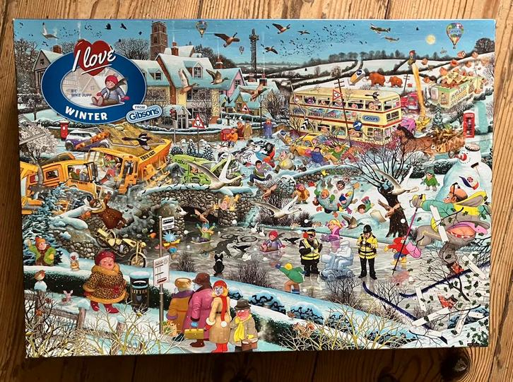GIBSONS legpuzzel, Hobby en Vrije tijd, Denksport en Puzzels, Zo goed als nieuw, Legpuzzel, 500 t/m 1500 stukjes, Ophalen of Verzenden