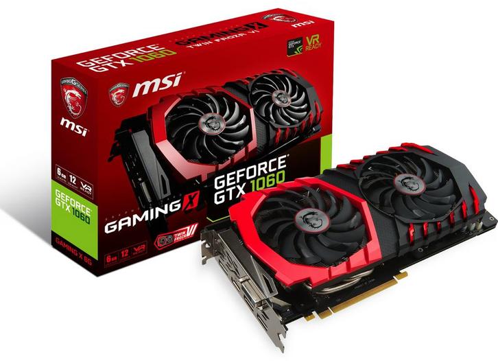 MSI Geforce GTX 1060 Twin Frozr Zo goed als nieuw, Computers en Software, Videokaarten, Zo goed als nieuw, Nvidia, PCI-Express 3.0