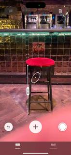 Burlesque Barkruk - Moulin Rouge Stijl, Ophalen, Gebruikt, Met voetsteun, 60 tot 90 cm