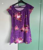 King Louie kleedje, minijurk, bloesje, L, velours, badstof, Kleding | Dames, Blouses en Tunieken, Paars, Maat 42/44 (L), Ophalen of Verzenden
