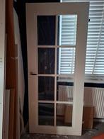 Houten binnendeur met facetgeslepen glas, Ophalen, Gebruikt, Binnendeur, Glas