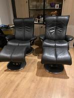 2x Stressless fauteuils met voetenbank, Huis en Inrichting, Fauteuils, Ophalen of Verzenden, Zo goed als nieuw, 75 tot 100 cm