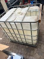 Ibc vat, watervat, ibc container, regenton, Tuin en Terras, Regentonnen, 150 liter of meer, Ophalen, Zo goed als nieuw