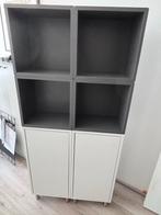 IKEA EKET 2 witte kastjes + 4 opbergvakken, Ophalen, Kunststof, 100 tot 150 cm, 50 tot 100 cm