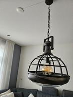 Industriele Hanglamp met glasplaat, Huis en Inrichting, Lampen | Hanglampen, Zo goed als nieuw, Ophalen