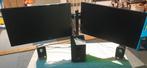 Dual-monitor set aan: - 2x 24” BenQ GI 2450h LCD, Ophalen, In hoogte verstelbaar, BenQ, Overige resoluties