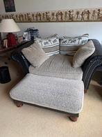 1,5 zits loveseat met hocker van Zitwereld, Huis en Inrichting, Ophalen, Overige maten, 150 tot 200 cm, 75 tot 100 cm