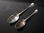 2 Lepels antiek zilver Utrecht J. Coolhaas II 1760. 1525, Ophalen of Verzenden, Zilver