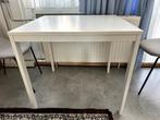 Ikea Uitschuifbare Eettafel – 80/120x70 Mat Wit, Ophalen, 100 tot 150 cm, 50 tot 100 cm, Zo goed als nieuw