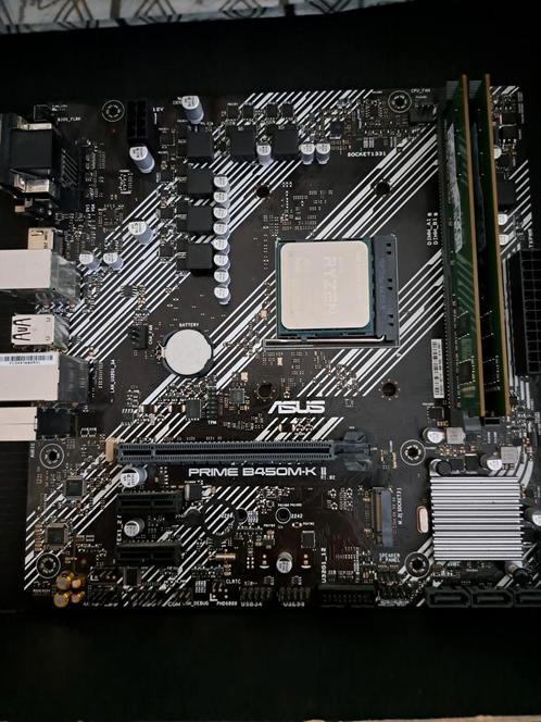 AMD Ryzen 3300X + Asus B450 moederbord, Computers en Software, Moederborden, Zo goed als nieuw, AMD, DDR4, Ophalen of Verzenden
