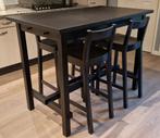 Bartafel met stoelen, Huis en Inrichting, Tafels | Eettafels, Ophalen, Gebruikt, 100 tot 150 cm, Grenenhout