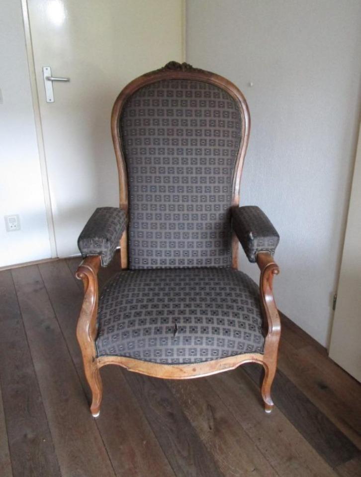Nr.30: Antieke verstelbare Louis XV stoel Fauteuil Barok met, Antiek en Kunst, Antiek | Meubels | Stoelen en Banken, Ophalen