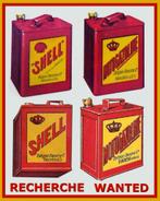 gezocht olie blik shell motogazoline 1927 1930, Verzamelen, Merken en Reclamevoorwerpen, Ophalen, Gebruikt, Reclamebord
