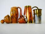 Koper vertind koffiepot met een houten voorraadpot koffie, Antiek en Kunst, Antiek | Keukenbenodigdheden, Ophalen of Verzenden