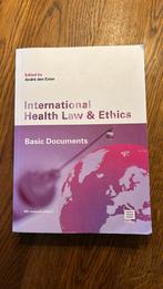 International Health Law and Ethics, Boeken, Ophalen of Verzenden, Zo goed als nieuw