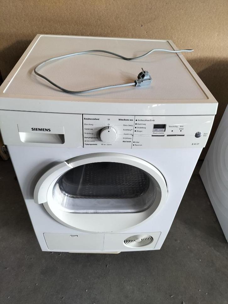 Siemens E46-3F condens droger,werkt perfect 8 kg inhoud, Witgoed en Apparatuur, Wasdrogers, Gebruikt, Condens, Voorlader, 6 tot 8 kg