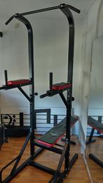 Dipstation Pull-up bar & Bench, Ophalen, Benen, Gebruikt, Krachtstation