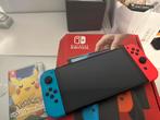 Nintendo Switch Oled + Let’s Go Pikachu, Ophalen, Zo goed als nieuw, Switch OLED