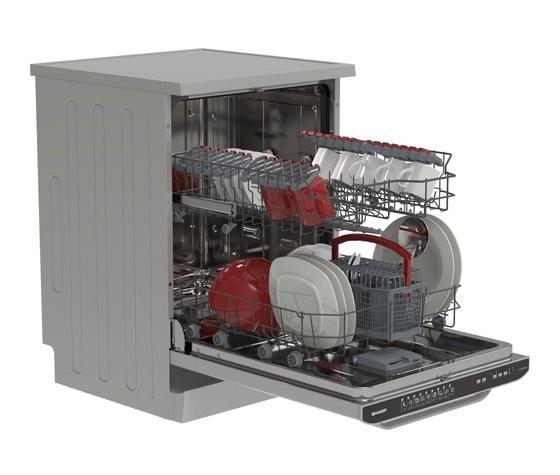 SHARP VAATWASSER ( zilverkleurig ), Witgoed en Apparatuur, Vaatwasmachines, Zo goed als nieuw, Minder dan 85 cm, Ophalen