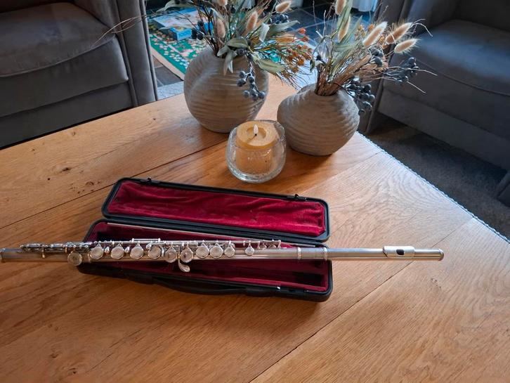Yamaha Dwarsfluit, Muziek en Instrumenten, Blaasinstrumenten | Dwarsfluiten en Piccolo's, Gebruikt, Dwarsfluit, Met koffer of tas