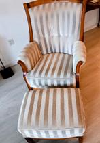 2x Kersenhout Fauteuils met mohair bekleding plus 1x Hooker, Huis en Inrichting, Fauteuils, Ophalen, Gebruikt, Klassiek, 75 tot 100 cm
