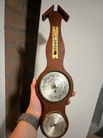 Vintage Houten Weerstation/ Barometer/ Hygrometer, Ophalen of Verzenden, Gebruikt, Binnenthermometer