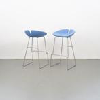 Morosso kruk Fjord H 75 cm Licht Blauw Nieuwstaat, Huis en Inrichting, Barkrukken, 60 tot 90 cm, Ophalen of Verzenden, Zo goed als nieuw