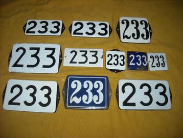 oud emaille huisnummer 233 ook 234 235 236 237 238 239 240 1 beschikbaar voor biedingen