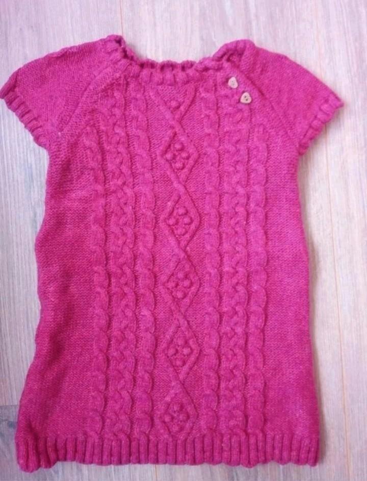 Heerlijk warm gebreid jurkje van H&M. Maat 74, Kinderen en Baby's, Babykleding | Maat 74, Gebruikt, Meisje, Jurkje of Rokje, Ophalen of Verzenden