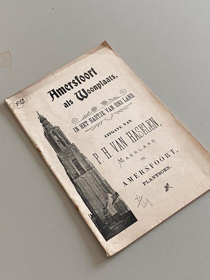 historisch boekje Ámersfoort als woonplaats' rond 1900, Boeken, Geschiedenis | Stad en Regio, Gelezen, 20e eeuw of later, Ophalen of Verzenden