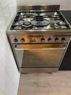 Smeg gasfornuis RVS hete lucht, Ophalen of Verzenden, Zo goed als nieuw, Hete lucht, 60 cm of meer