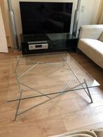 Harvink Mikado Salontafel Glas 100x100cm IGST, Ophalen, Gebruikt, 100 tot 150 cm, Design