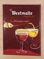 Westmalle Trappist Origineel Reclamebord Metaal Met Reliéf, Ophalen, Nieuw, Reclamebord, Plaat of Schild, Overige merken