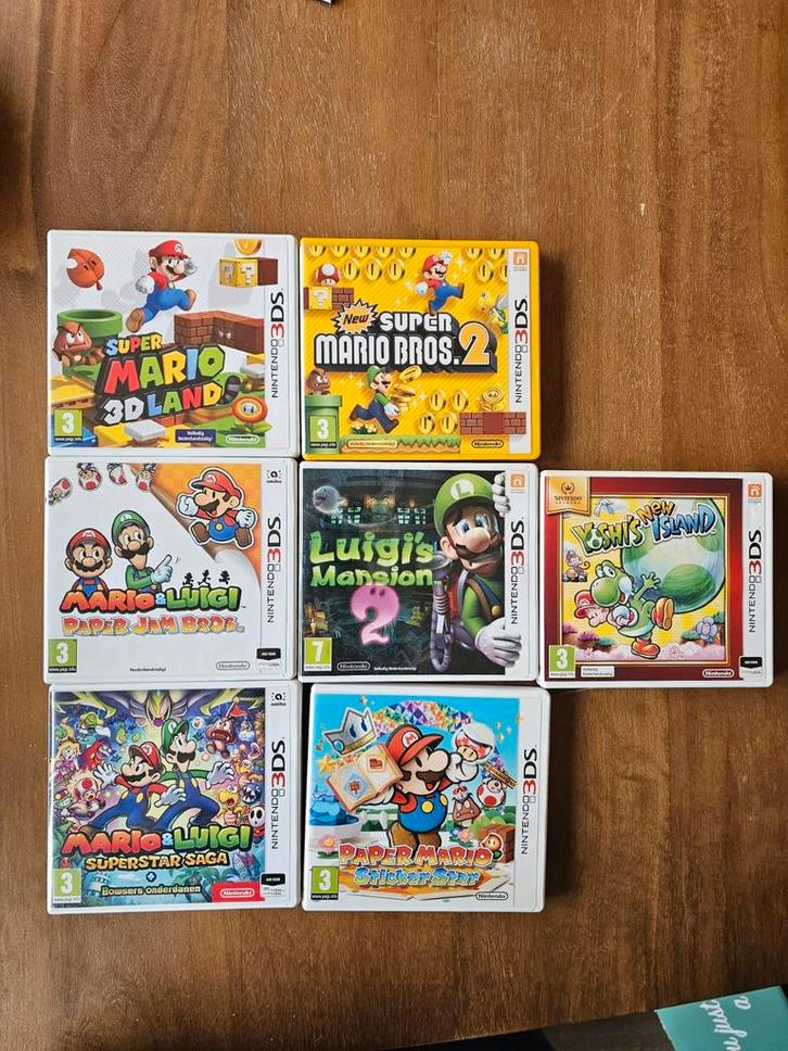 Nintendo 3DS Games - Mario & Luigi, Yoshi, Luigi, Spelcomputers en Games, Games | Nintendo 2DS en 3DS, Zo goed als nieuw, Platform