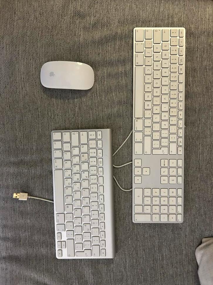 Mac Toetsenbord & Muis Set - Draadloos & Bedraad, Computers en Software, Toetsenborden, Gebruikt, Qwerty, Bedraad, Toetsenbord en muis-set