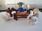 lego duplo boerderijdieren met cowboy, Kinderen en Baby's, Speelgoed | Duplo en Lego, Verzenden, Gebruikt, Complete set, Duplo