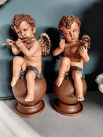 Set van 2 Engel Beeldjes op Bol - 20 cm, Ophalen, Zo goed als nieuw, Overige typen