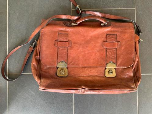 Claudio Ferrici tas, Sieraden, Tassen en Uiterlijk, Tassen | Reistassen en Weekendtassen, Gebruikt, Bruin, Minder dan 40 cm, 30 cm of meer