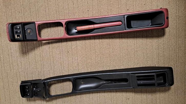 Porsche knielijsten asbak middenconsole 911 930 964 993, Auto-onderdelen, Interieur en Bekleding, Porsche, Gebruikt, Ophalen of Verzenden