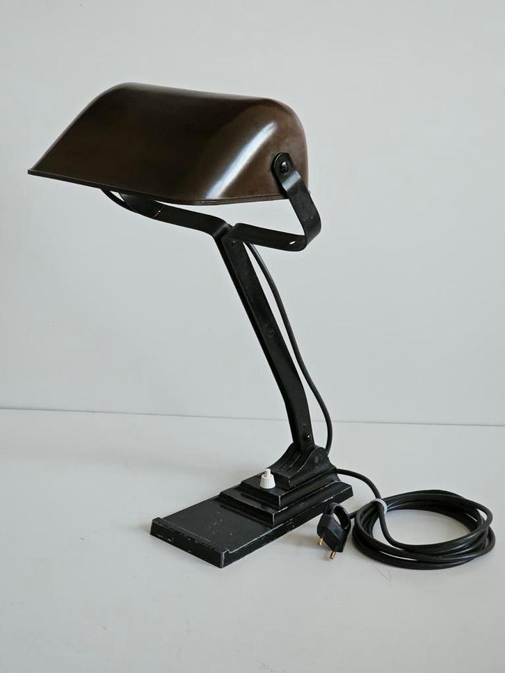 Vintage Erpé model 52 bureaulamp in Art Deco - Bauhaus stijl, Antiek en Kunst, Curiosa en Brocante, Ophalen of Verzenden