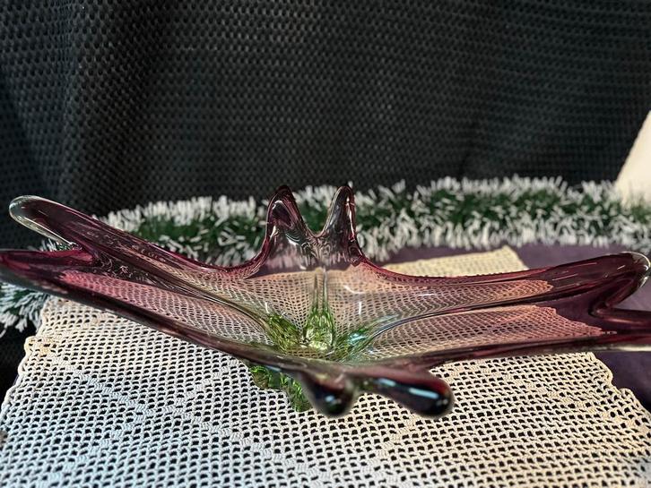 Prachtige Murano Glazen Schaal, Antiek en Kunst, Antiek | Glas en Kristal, Ophalen of Verzenden
